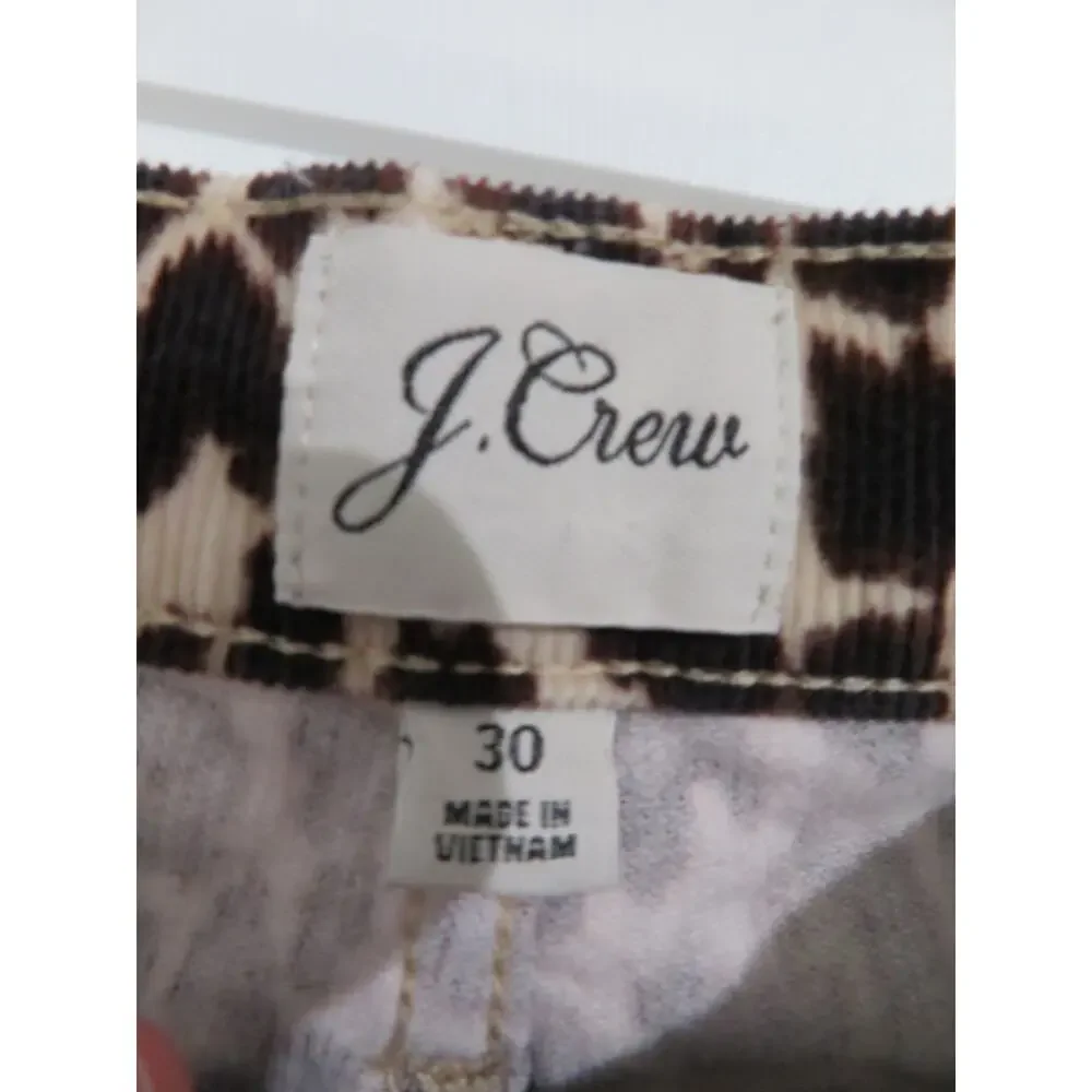 J. Crew Women Sz 30 Leopard 10